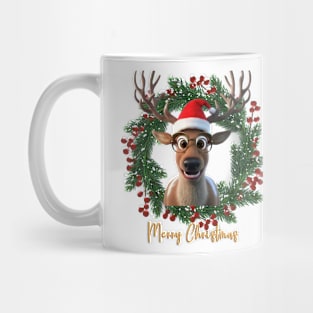 Santa reindeer christmas Mug